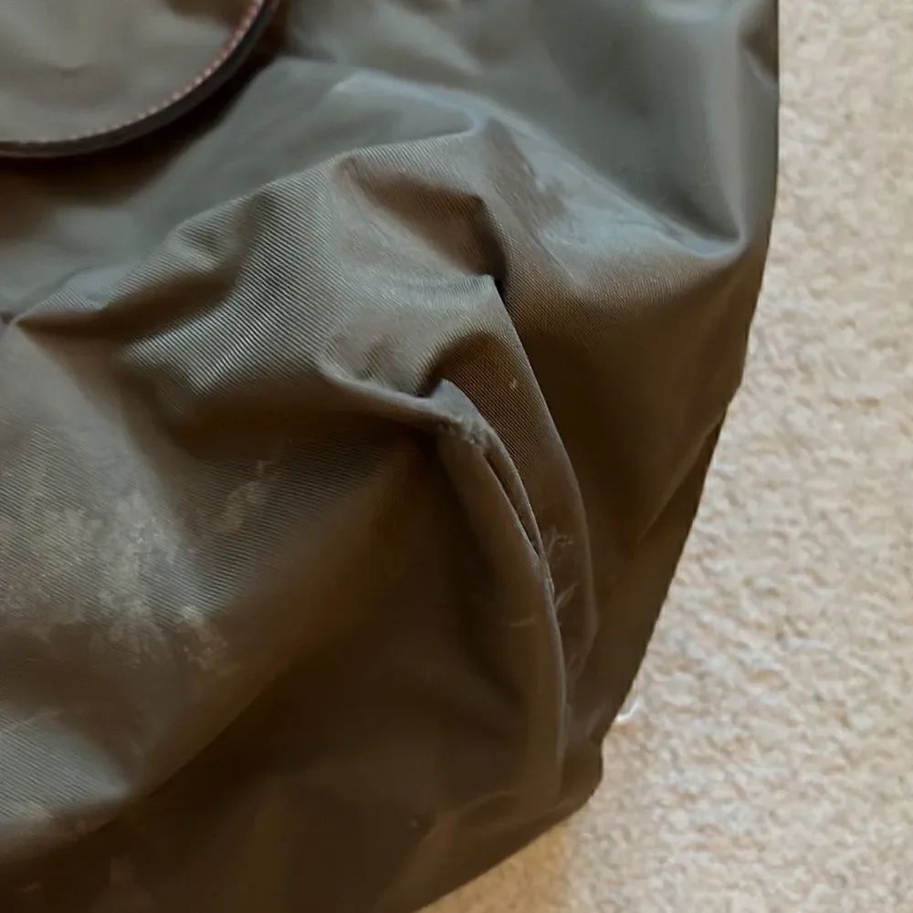 Longchamp large tote green/brown - Picture 5 of 9